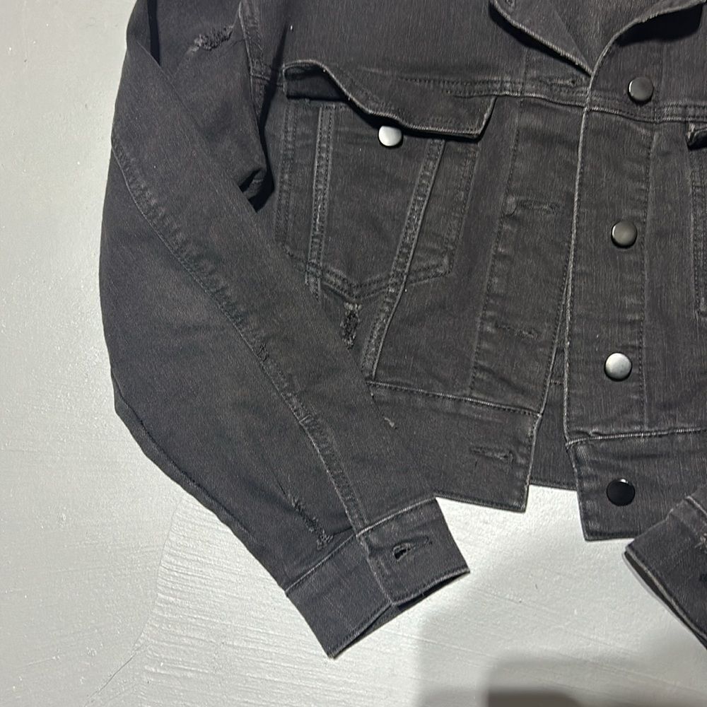 Wild Fable Black Denim Jean Jacket (Women's Size XS) - Picture 2 of 8